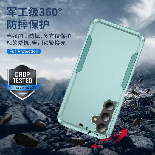 Samsung Galaxy A35 Hoesje Schokbestendige Hardcase Back Cover Groen afbeelding 2