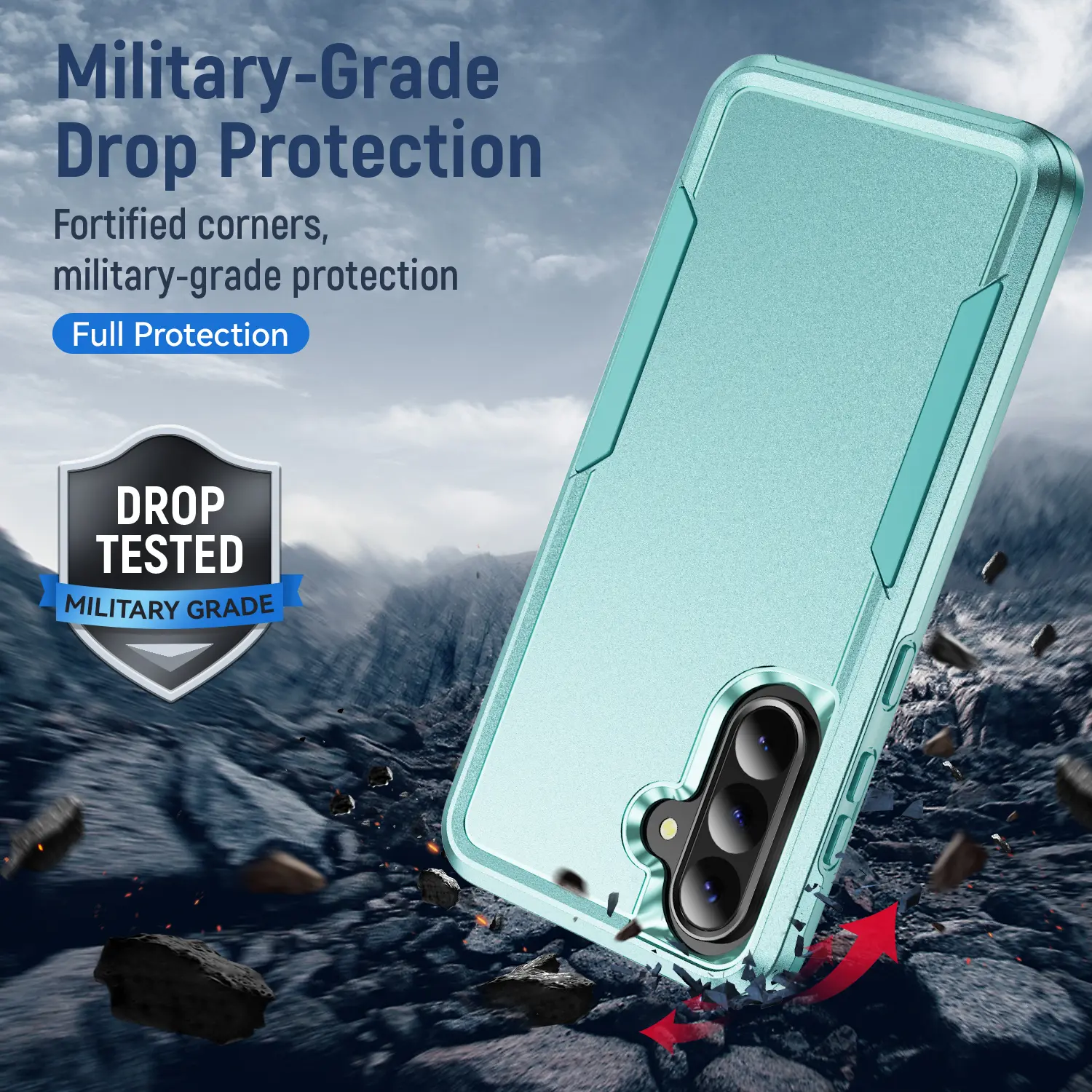 Samsung Galaxy A36 Hoesje Schokbestendige Hardcase Back Cover Groen afbeelding 2