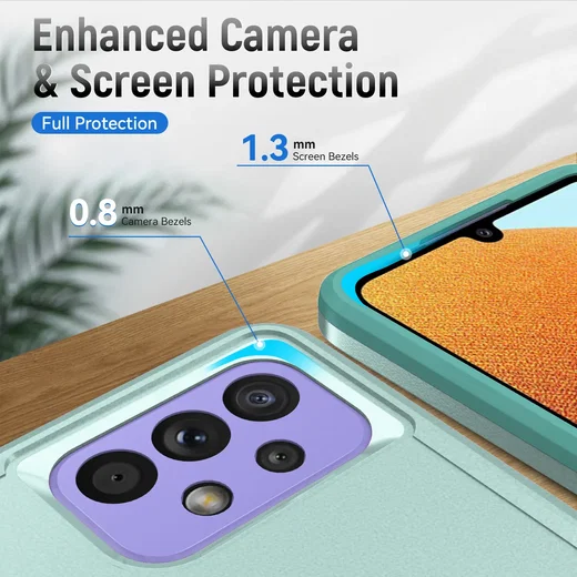Samsung Galaxy A53 Hoesje Schokbestendige Hardcase Back Cover Groen afbeelding 7