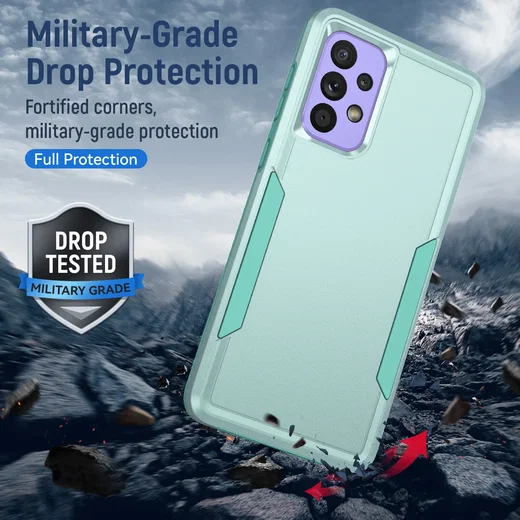 Samsung Galaxy A53 Hoesje Schokbestendige Hardcase Back Cover Groen afbeelding 2