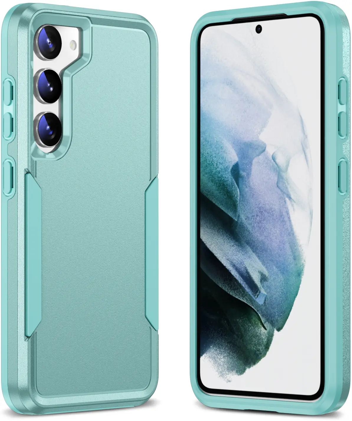 Samsung Galaxy S23 Hoesje Schokbestendige Hardcase Back Cover Groen afbeelding 5