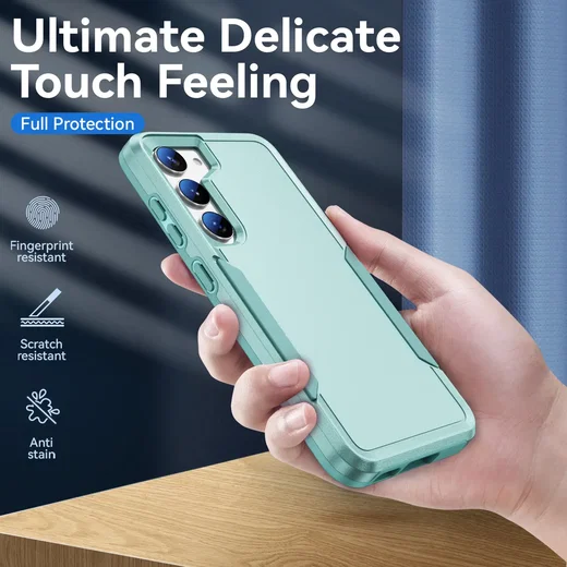 Samsung Galaxy S23 Hoesje Schokbestendige Hardcase Back Cover Groen afbeelding 7