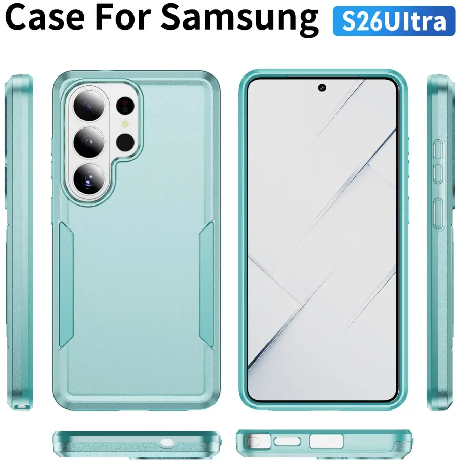 Samsung Galaxy S26 Ultra Hoesje Schokbestendige Hardcase Back Cover Groen afbeelding 9