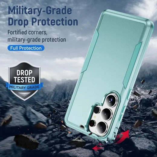 Samsung Galaxy S26 Ultra Hoesje Schokbestendige Hardcase Back Cover Groen afbeelding 2