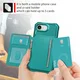 Apple iPhone 17e / 16e TPU Back Cover met Kunstleren Wallet Groen afbeelding 8