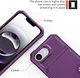 Apple iPhone 17e / 16e TPU Back Cover met Kunstleren Wallet Paars afbeelding 9