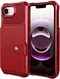 Apple iPhone 17e / 16e TPU Back Cover met Kunstleren Wallet Rood afbeelding 2
