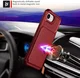 Apple iPhone 17e / 16e TPU Back Cover met Kunstleren Wallet Rood afbeelding 5