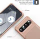 Google Pixel 9 Pro XL TPU Back Cover met Kunstleren Wallet Roze afbeelding 8