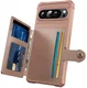 Google Pixel 10 Pro XL TPU Back Cover met Kunstleren Wallet Roze afbeelding 2