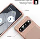 Google Pixel 10 Pro XL TPU Back Cover met Kunstleren Wallet Roze afbeelding 9