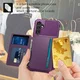 Samsung Galaxy A15 TPU Back Cover met Kunstleren Wallet Paars afbeelding 6