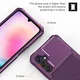 Samsung Galaxy A15 TPU Back Cover met Kunstleren Wallet Paars afbeelding 8
