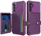 Samsung Galaxy A15 TPU Back Cover met Kunstleren Wallet Paars