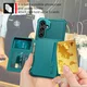 Samsung Galaxy A16 TPU Back Cover met Kunstleren Wallet Groen afbeelding 6