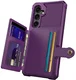 Samsung Galaxy A16 TPU Back Cover met Kunstleren Wallet Paars afbeelding 4
