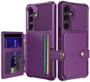 Samsung Galaxy A16 TPU Back Cover met Kunstleren Wallet Paars