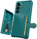 Samsung Galaxy S24 Plus TPU Back Cover met Kunstleren Wallet Groen afbeelding 4