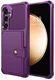 Samsung Galaxy S24 Plus TPU Back Cover met Kunstleren Wallet Paars afbeelding 2