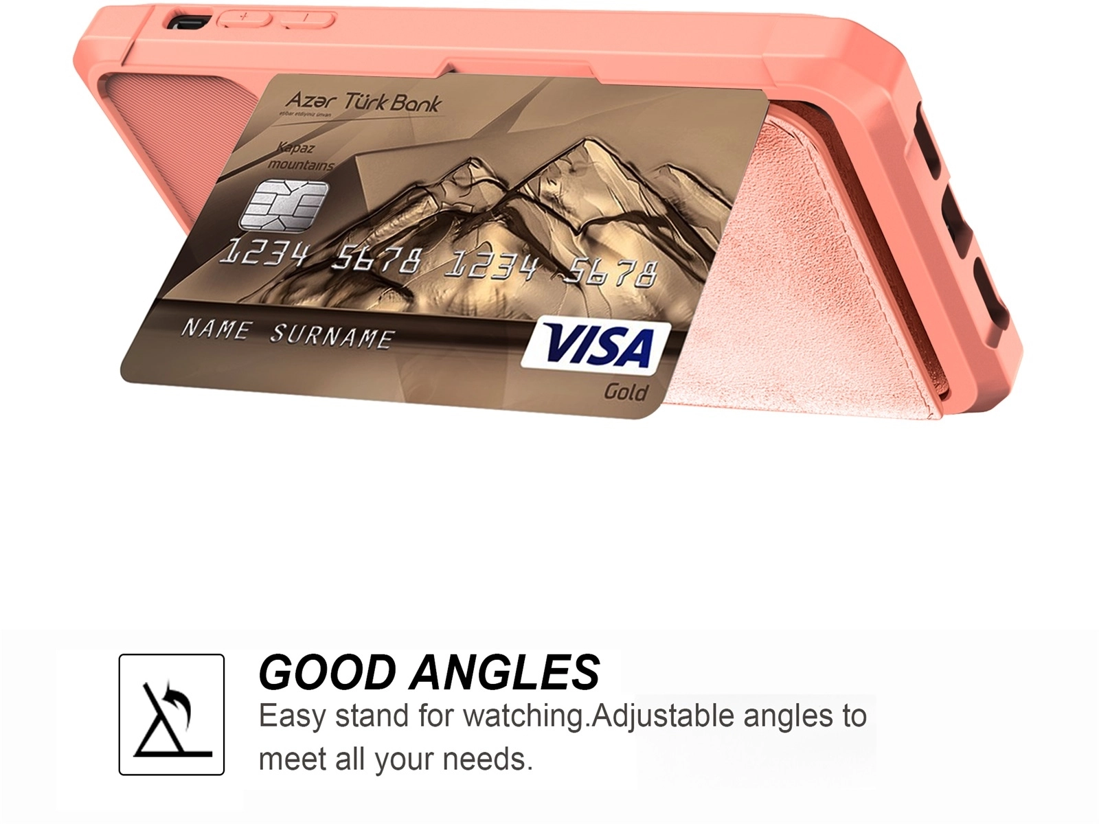 Apple iPhone 11 TPU Back Cover met Kunstleren Wallet Roze afbeelding 8