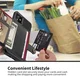 Apple iPhone 11 TPU Back Cover met Kunstleren Wallet Zwart afbeelding 4