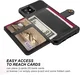 Apple iPhone 11 TPU Back Cover met Kunstleren Wallet Zwart afbeelding 6