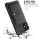 Apple iPhone 11 TPU Back Cover met Kunstleren Wallet Zwart afbeelding 7