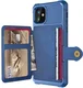 Apple iPhone 12 / 12 Pro TPU Back Cover met Kunstleren Wallet Blauw afbeelding 7