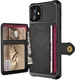 Apple iPhone 12 / 12 Pro TPU Back Cover met Kunstleren Wallet Zwart afbeelding 7