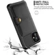Apple iPhone 12 / 12 Pro TPU Back Cover met Kunstleren Wallet Zwart afbeelding 4