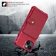 Apple iPhone 13 TPU Back Cover met Kunstleren Wallet Rood afbeelding 7