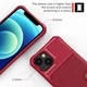 Apple iPhone 13 TPU Back Cover met Kunstleren Wallet Rood afbeelding 9