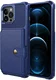 Apple iPhone 13 Pro TPU Back Cover met Kunstleren Wallet Blauw afbeelding 2