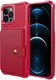 Apple iPhone 13 Pro TPU Back Cover met Kunstleren Wallet Rood afbeelding 2