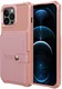 Apple iPhone 13 Pro TPU Back Cover met Kunstleren Wallet Roze afbeelding 2