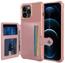 Apple iPhone 13 Pro TPU Back Cover met Kunstleren Wallet Roze