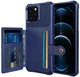 Apple iPhone 13 Pro Max TPU Back Cover met Kunstleren Wallet Blauw