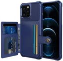 Apple iPhone 13 Pro Max TPU Back Cover met Kunstleren Wallet Blauw