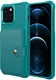 Apple iPhone 13 Pro Max TPU Back Cover met Kunstleren Wallet Groen afbeelding 2