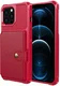 Apple iPhone 13 Pro Max TPU Back Cover met Kunstleren Wallet Rood afbeelding 2