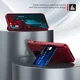 Apple iPhone 13 Pro Max TPU Back Cover met Kunstleren Wallet Rood afbeelding 5
