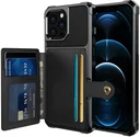 Apple iPhone 13 Pro Max TPU Back Cover met Kunstleren Wallet Zwart