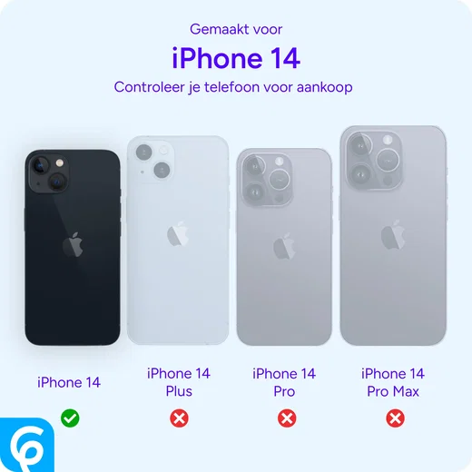 Apple iPhone 14 TPU Back Cover met Kunstleren Wallet Zwart afbeelding 3