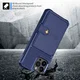 Apple iPhone 14 Pro Max TPU Back Cover met Kunstleren Wallet Blauw afbeelding 4