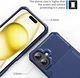 Apple iPhone 16 TPU Back Cover met Kunstleren Wallet Blauw afbeelding 7
