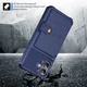 Apple iPhone 16 TPU Back Cover met Kunstleren Wallet Zwart afbeelding 3