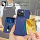 Apple iPhone 16 Plus TPU Back Cover met Kunstleren Wallet Blauw afbeelding 6