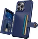 Apple iPhone 16 Plus TPU Back Cover met Kunstleren Wallet Blauw afbeelding 2