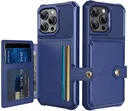 Apple iPhone 16 Plus TPU Back Cover met Kunstleren Wallet Blauw