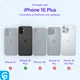 Apple iPhone 16 Plus TPU Back Cover met Kunstleren Wallet Zwart afbeelding 3